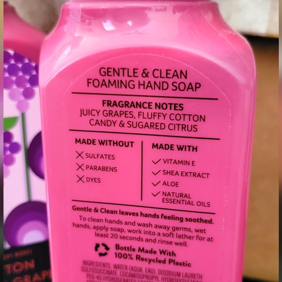 Cotton Candy Grape Bath & Body Foaming Handsoap + BBW Tote Bag 🛍 - Picture 8 of 8